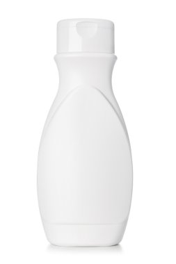 Beyaz arka planda izole plastik şişe