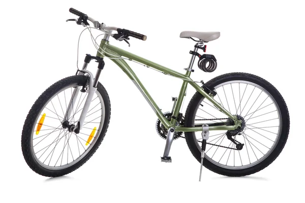 Beyaz arka plan üzerinde izole yol bisikleti