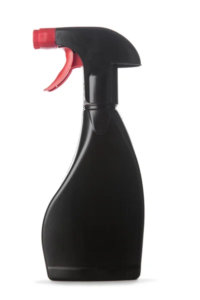 Black spray bottle — Zdjęcie stockowe