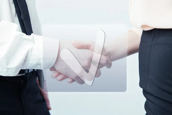 Handshake framgångsrik affär — Stockfoto