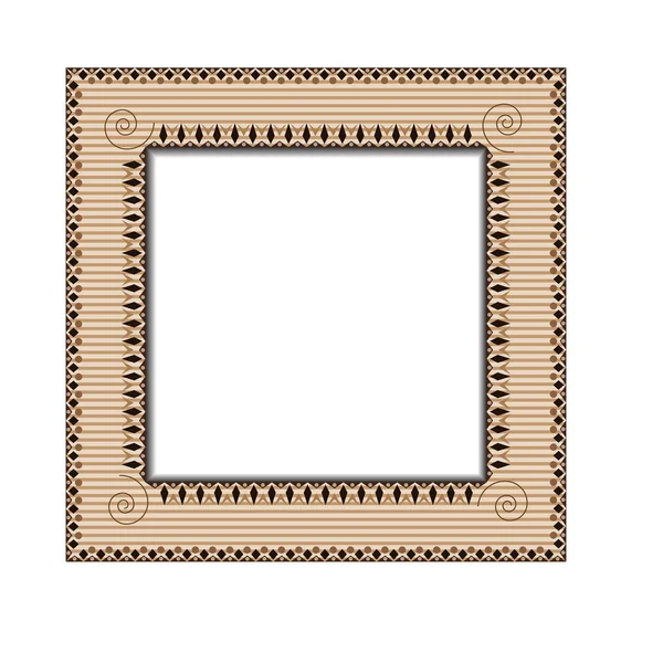 Frame in etnische stijl — Stockvector