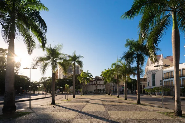 Río Janeiro Brasil Octubre 2021 Palmeras Lapa Lamp Final Plaza — Foto de Stock