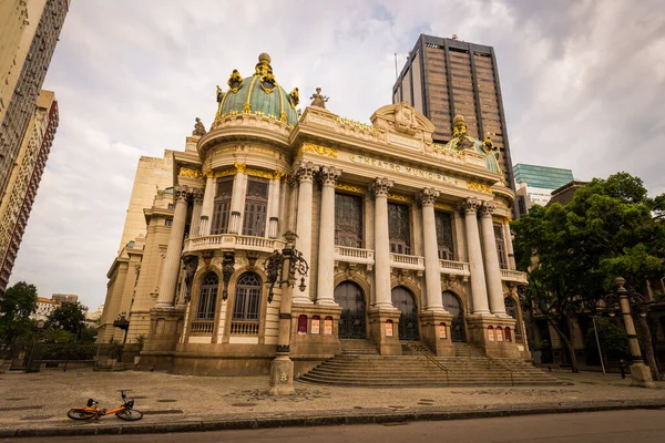 Rio Janeiro Brasilien Oktober 2021 Gebäude Des Stadttheaters Der Innenstadt — Stockfoto