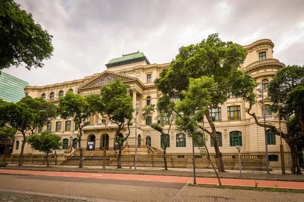 Río Janeiro Brasil Octubre 2021 Edificio Biblioteca Nacional Centro Ciudad — Foto de Stock