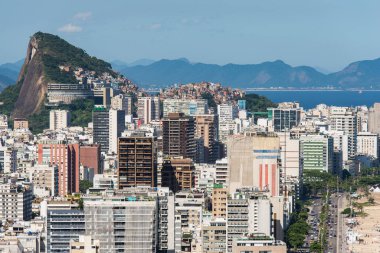 Rio de Janeiro, Brezilya 'daki Ipanema Bölgesi Binalarının Havadan Görünümü