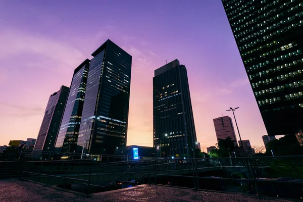 Office Buildings Downtown Rio Janeiro Dusk — 图库照片