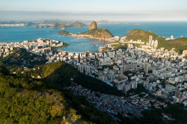 Botafogo Neighborhood Aerial View With the Sugarloaf Mountain View, Rio de Janeiro