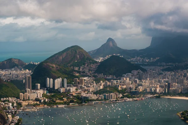 Aerial View Rio Janeiro Mountains Botafogo District — 스톡 사진