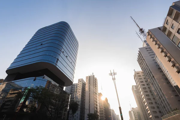 Moderne Architektur Bürogebäude Der Paulista Avenue Sao Paulo Brasilien — Stockfoto