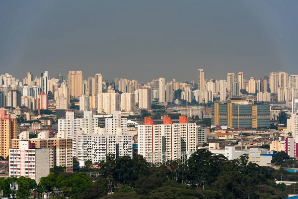 Vista Ciudad Sao Paulo Con Edificios Horizonte — Foto de Stock