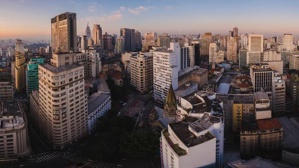 Vista Panorâmica Centro Cidade São Paulo — Fotografia de Stock