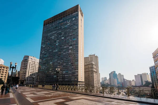 Сан Паулу Бразилія Липня 2022 Міранте Вейл Найвищою Будівлею Місті — стокове фото