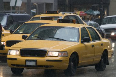 NYC taksi im regen