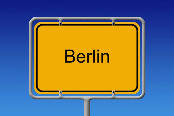 City Sign Berlin — Stock Photo, Image