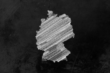 Almanya bir kara tahta üzerinde