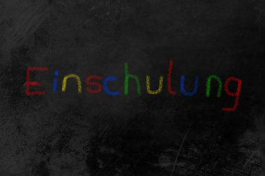 einschulung tebeşir yazı tahtası