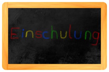 einschulung tebeşir yazı tahtası