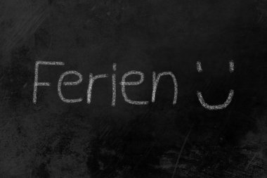 ferien tebeşir yazı tahtası