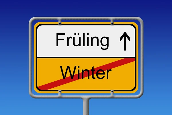 Fruhling - kış — Stok fotoğraf