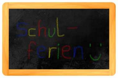 schulferien tebeşir yazı tahtası