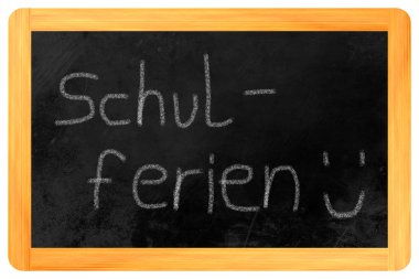 schulferien tebeşir yazı tahtası