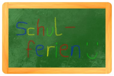 schulferien tebeşir yazı tahtası