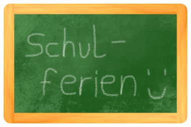 schulferien tebeşir yazı tahtası