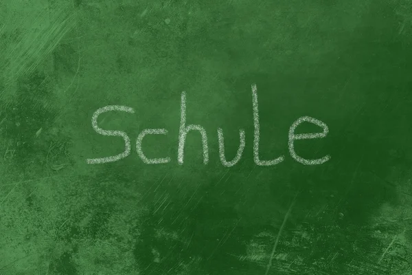 Schule chalk on blackboard — Stock Photo, Image