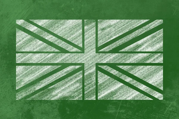 Flaga Wielkiej Brytanii na tablicy — Zdjęcie stockowe