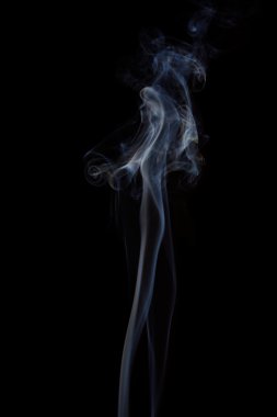 Weißer Rauch auf schwarzem Hintergrund - White smoke on black b