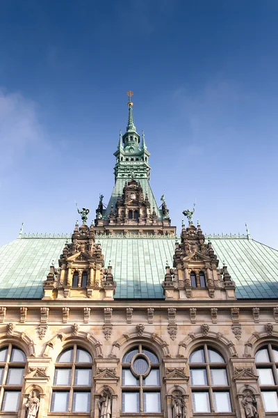 Hamburg stadshus — Stockfoto