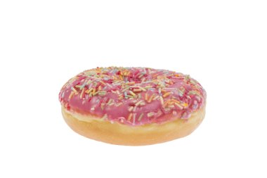 Donut izole pembe sır ile