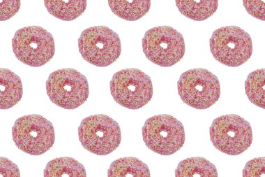 pembe sırlı Donuts seamless modeli