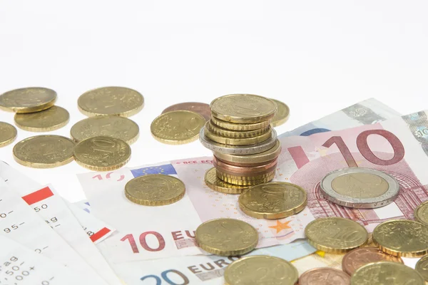 Passera ark med europeisk valuta — Stockfoto