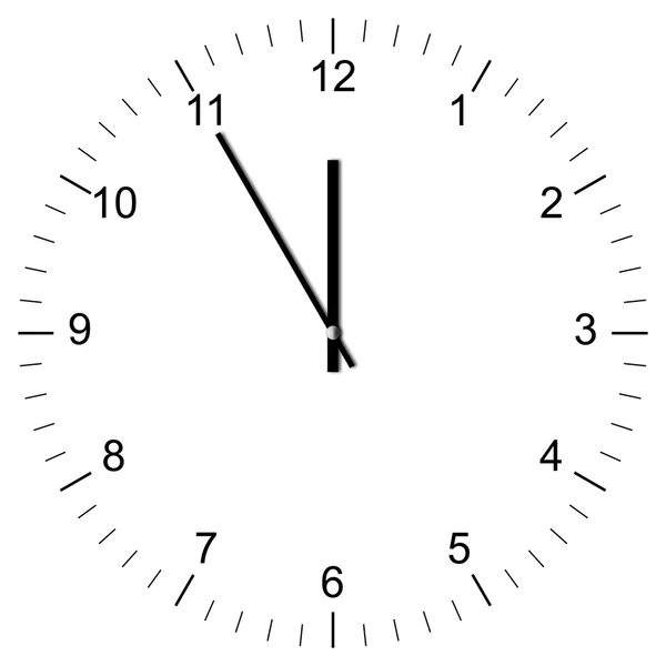 Ρολόι εικονογράφηση 11:00 — Φωτογραφία Αρχείου