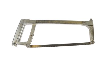 metal el testeresi beyaz üzerinde kullanılan