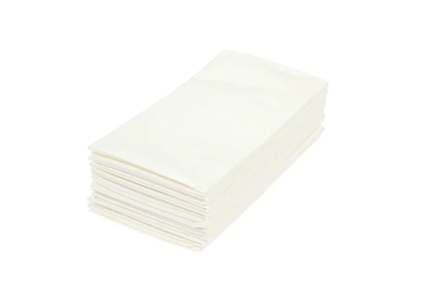 Tkanki ułożone papier biały — Zdjęcie stockowe