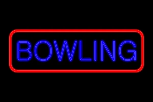 Signo de neón Bowling —  Fotos de Stock