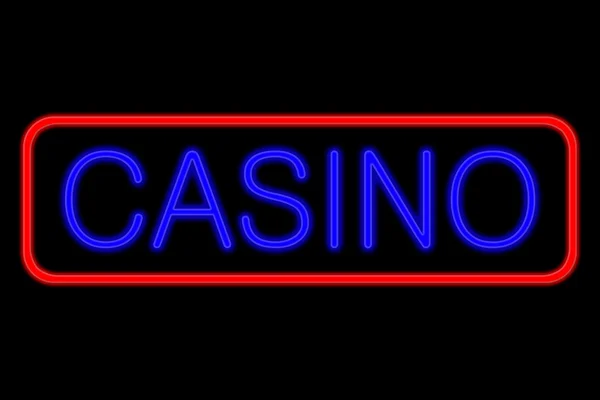 Neon Sign Casino — Stock Photo, Image