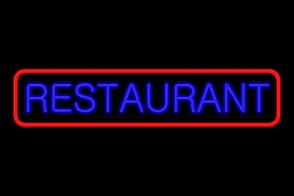 Neon Sign Restaurant — Stock Photo, Image