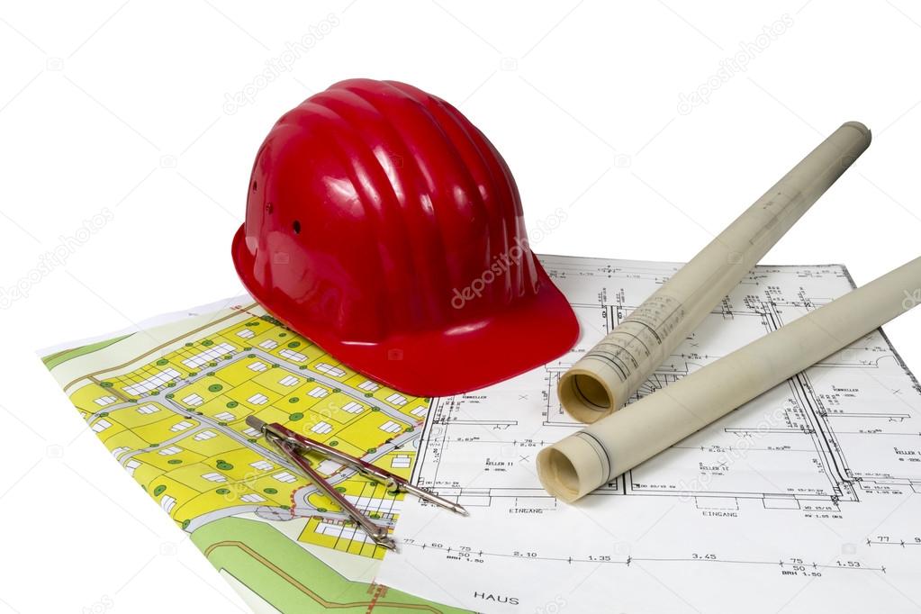 Construction plans and helmet