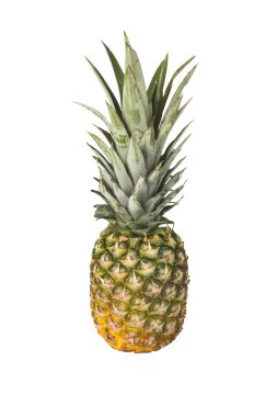 Beyaz üstüne ananas