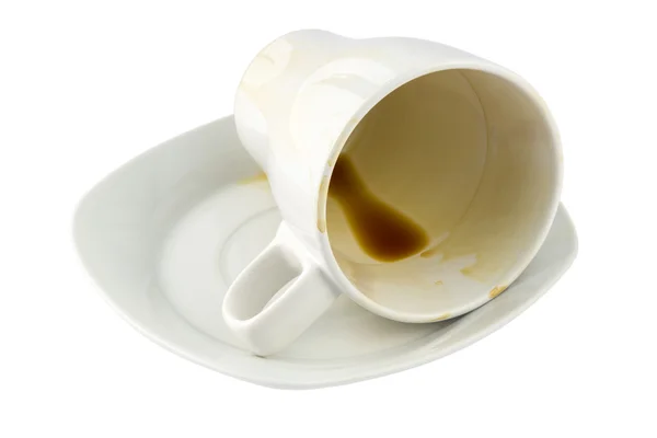 Overturned Coffee Cup — Stock Photo, Image