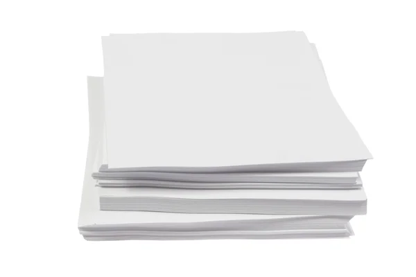 Pilha de papel branco — Fotografia de Stock