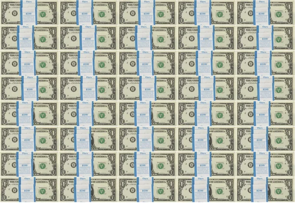 Achtergrond bundel van dollar notities — Stockfoto