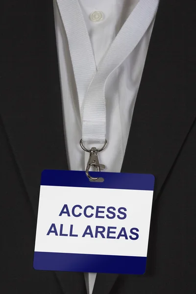 Accesso a tutte le aree pass — Foto Stock