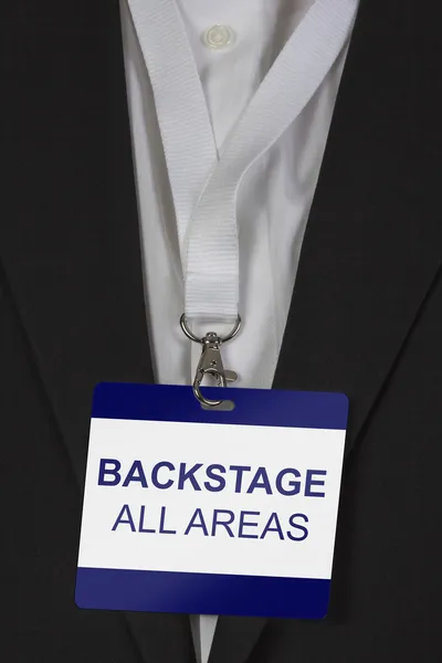 Backstage passieren alle Bereiche — Stockfoto