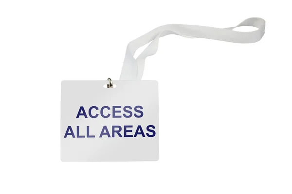 Acceso a todas las áreas pase — Foto de Stock