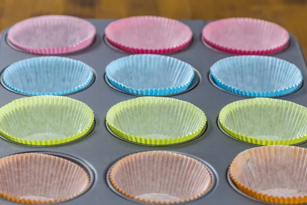 Muffin baking sheet — Stock Photo, Image