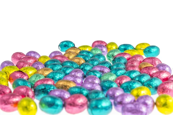 Coloridos huevos de Pascua de chocolate — Foto de Stock